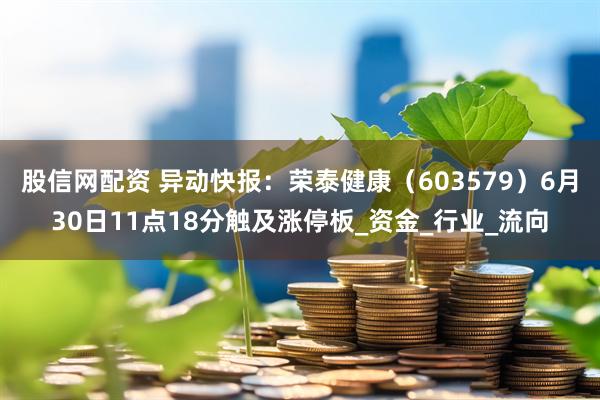股信网配资 异动快报：荣泰健康（603579）6月30日11点18分触及涨停板_资金_行业_流向